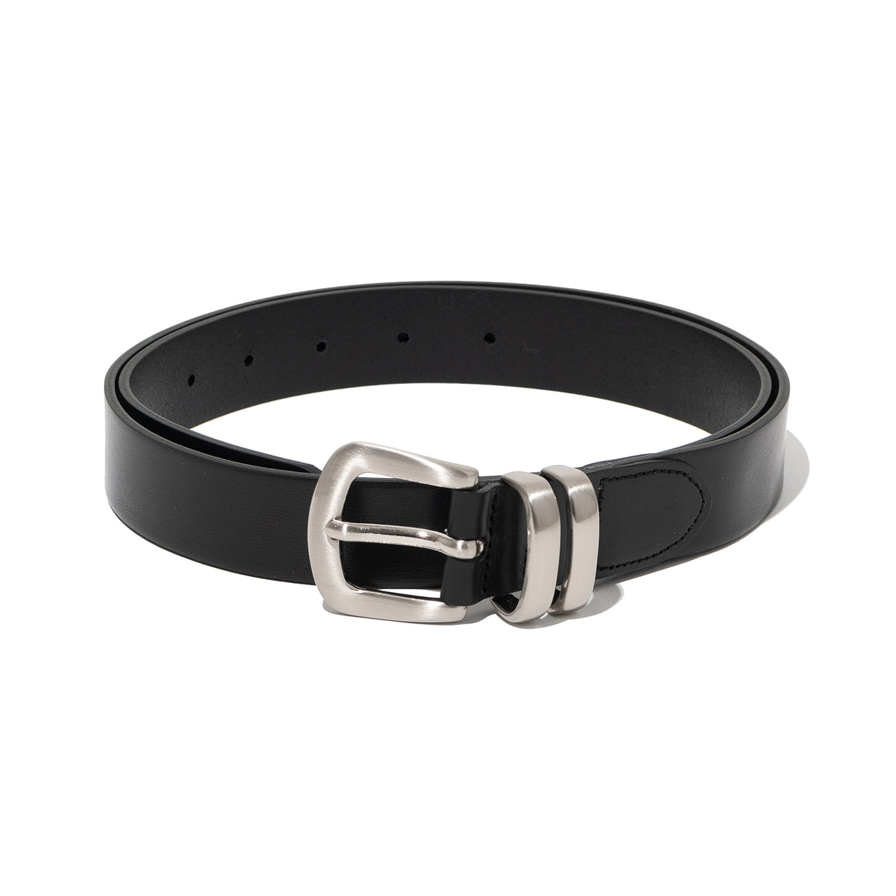 ESSENTIAL TWO RINGS LEATHER BELT #1